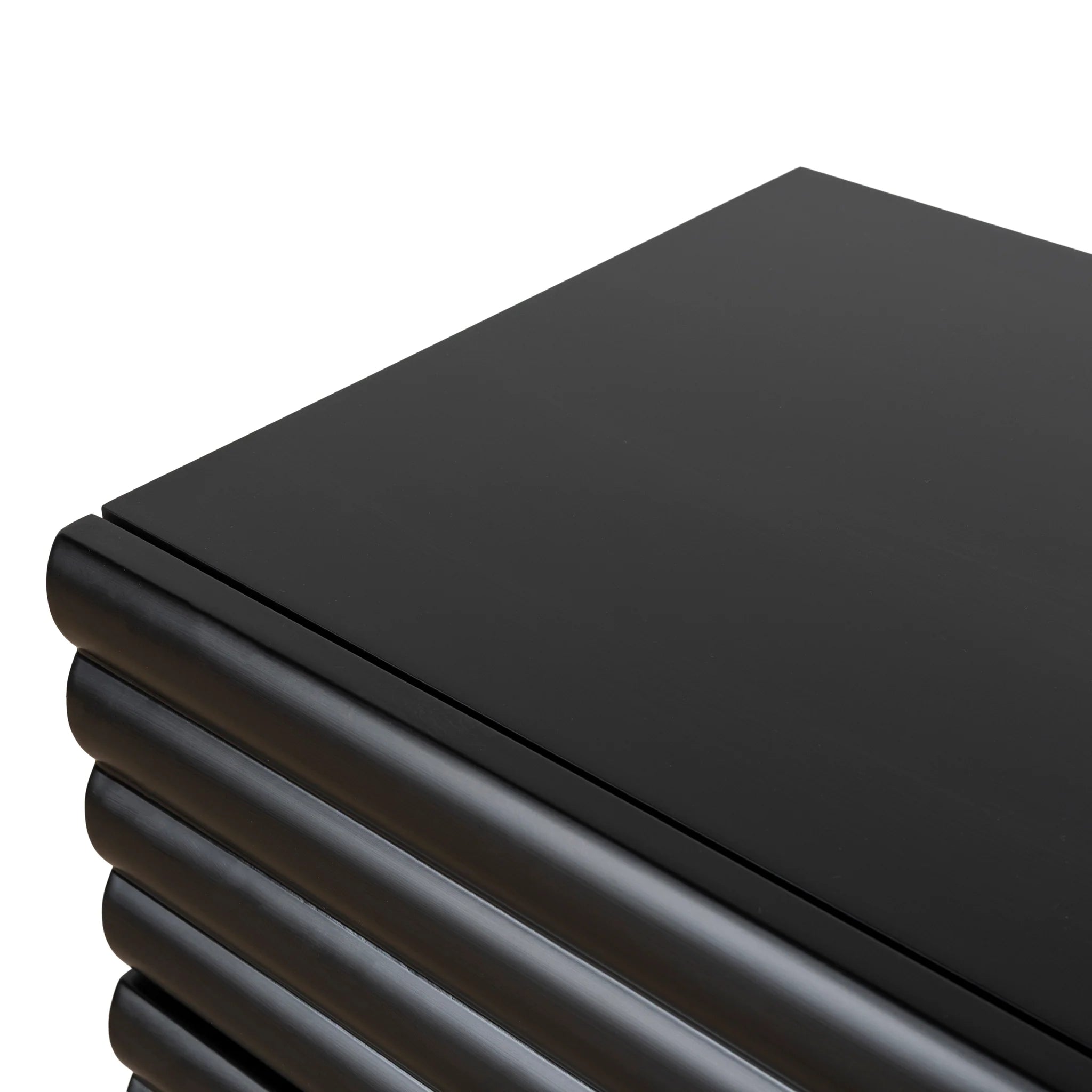 Sikosora 48cm Bedside Table - Matte Black