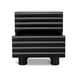 Showcasing Sikosora 48cm Bedside Table - Matte Black ST10384-KD Bedside Table by Calibre Furniturs