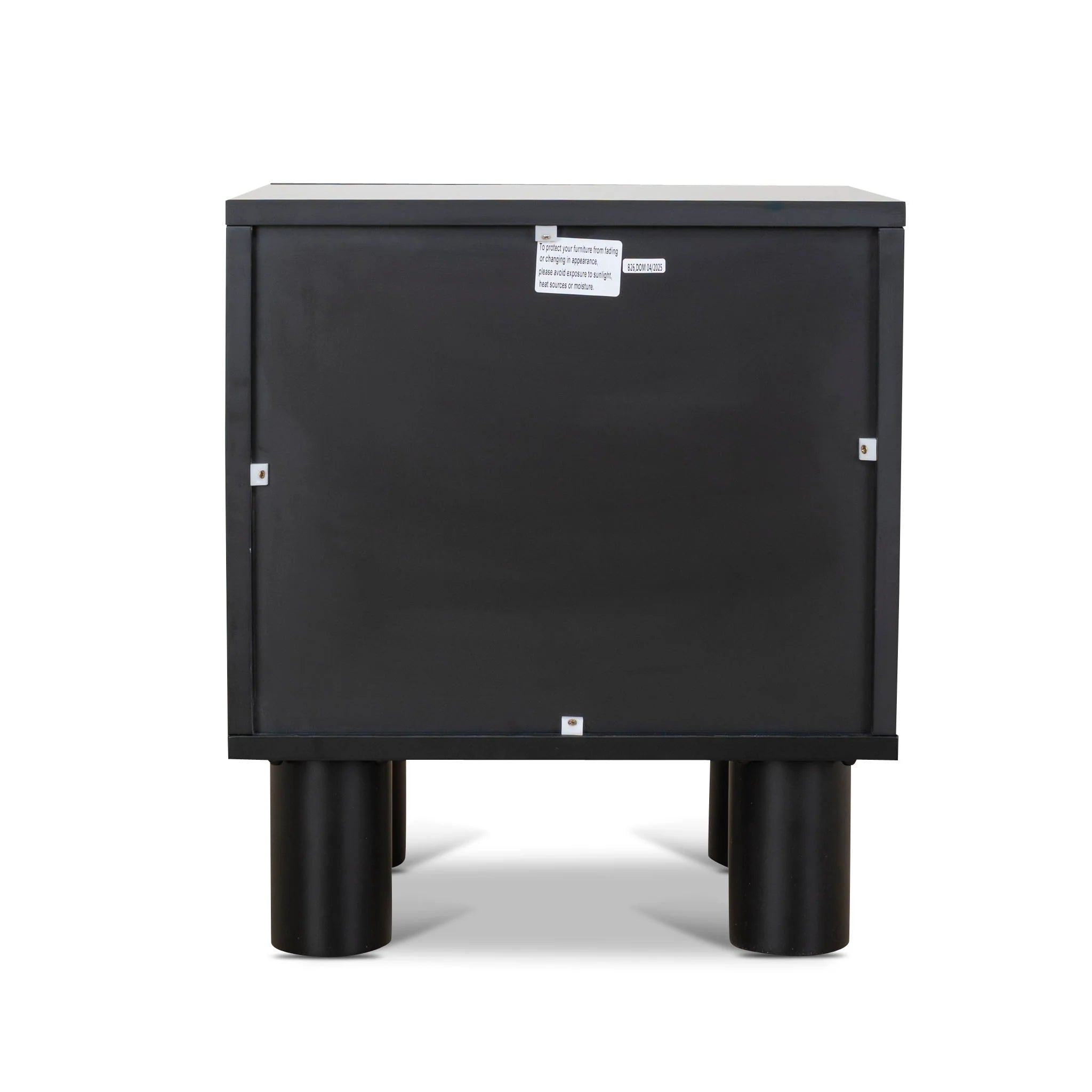 Sikosora 48cm Bedside Table - Matte Black