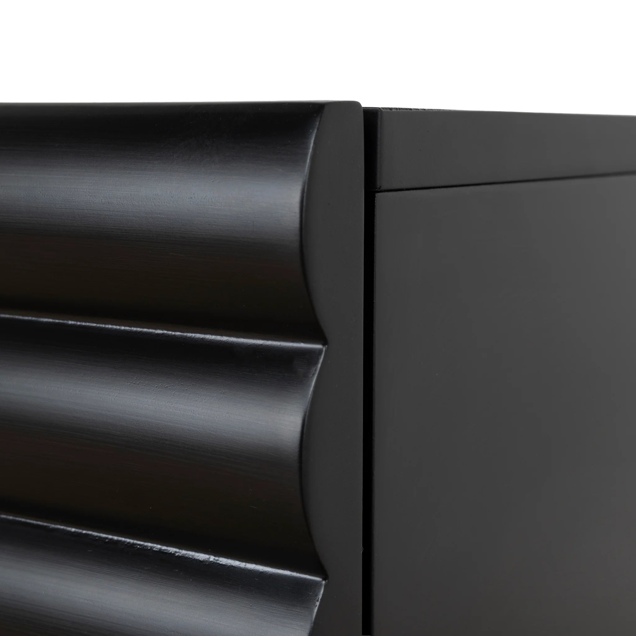 Sikosora 48cm Bedside Table - Matte Black