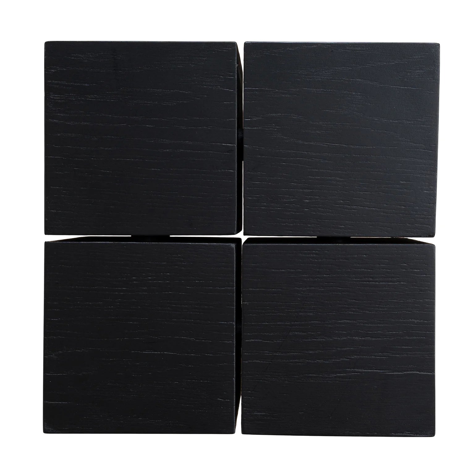 27cm Square Side Table - Full Black