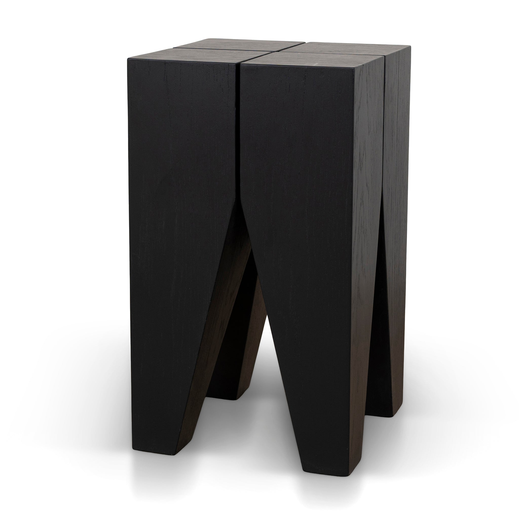 27cm Square Side Table - Full Black