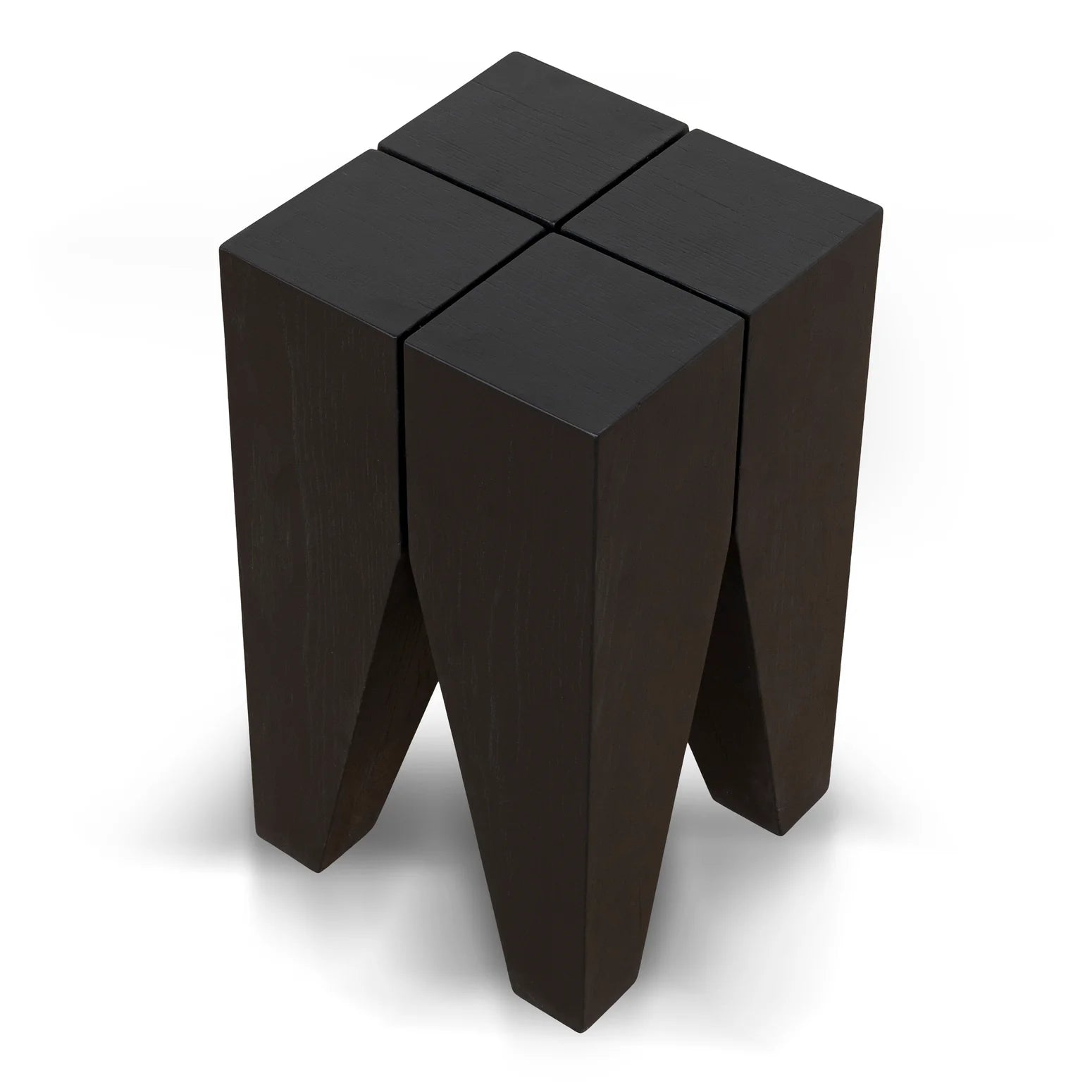 27cm Square Side Table - Full Black