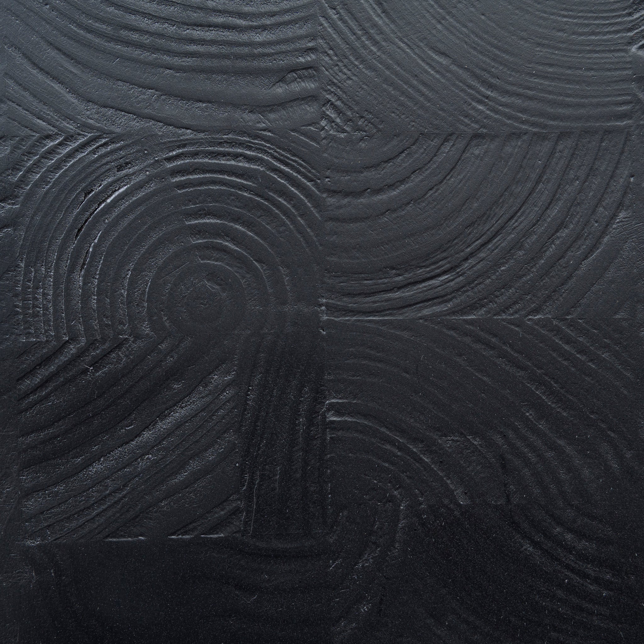 CST10427-NI 45cm Round Side Table - Full Black