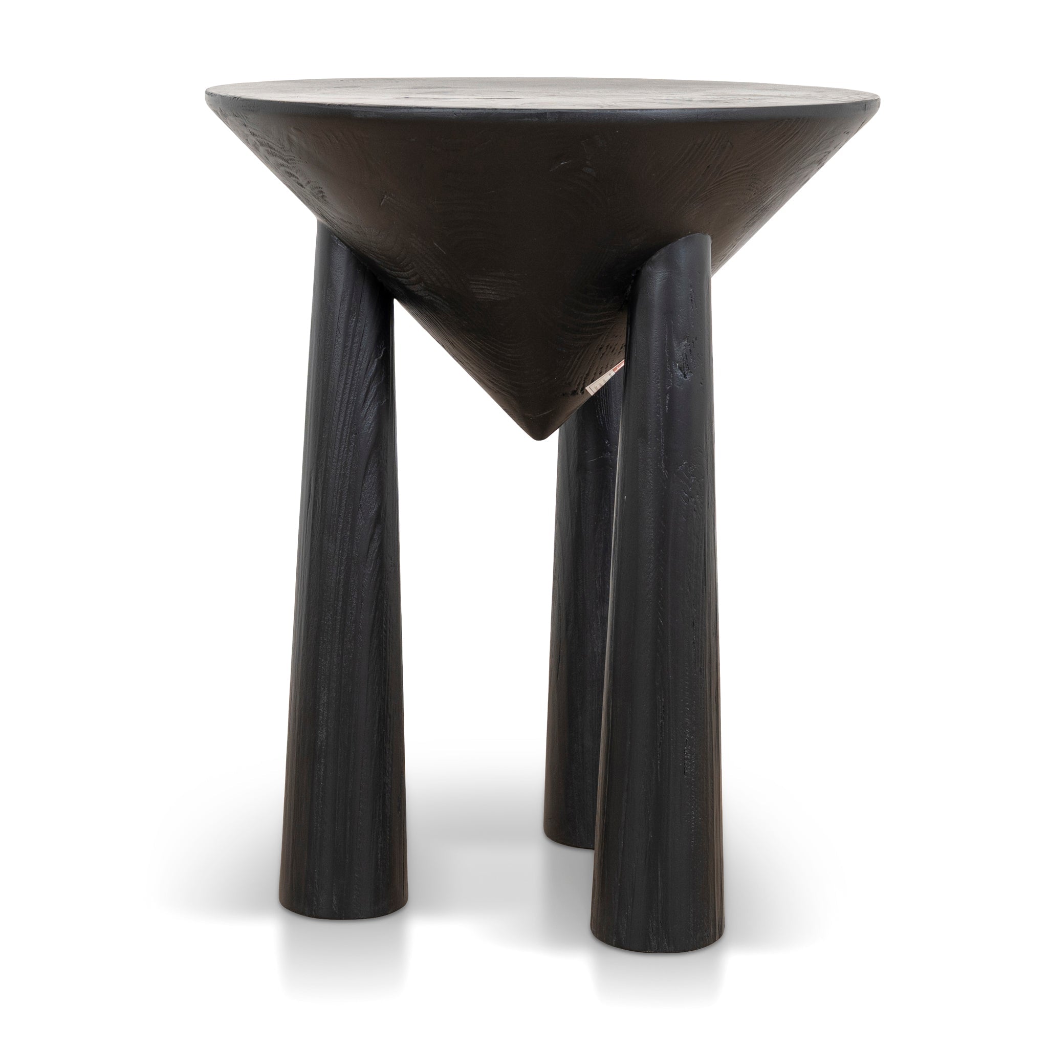 CST10427-NI 45cm Round Side Table - Full Black