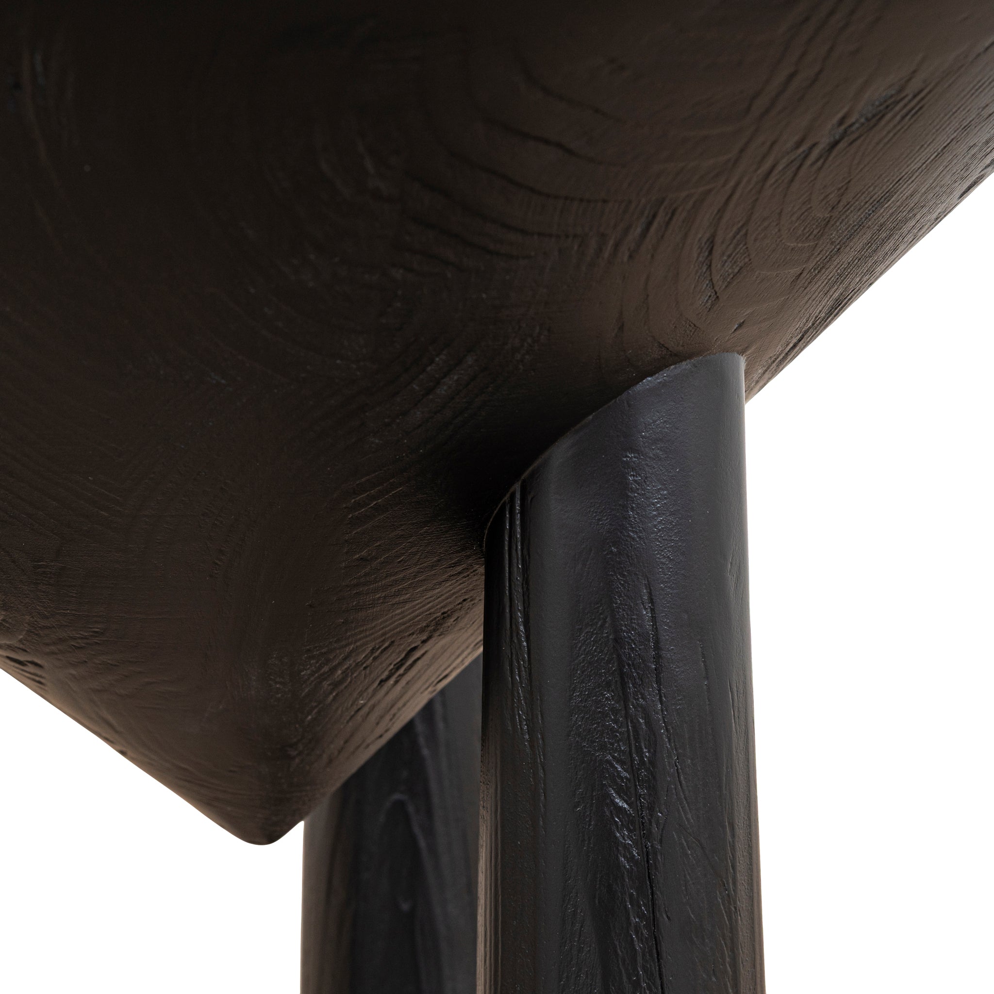 CST10427-NI 45cm Round Side Table - Full Black