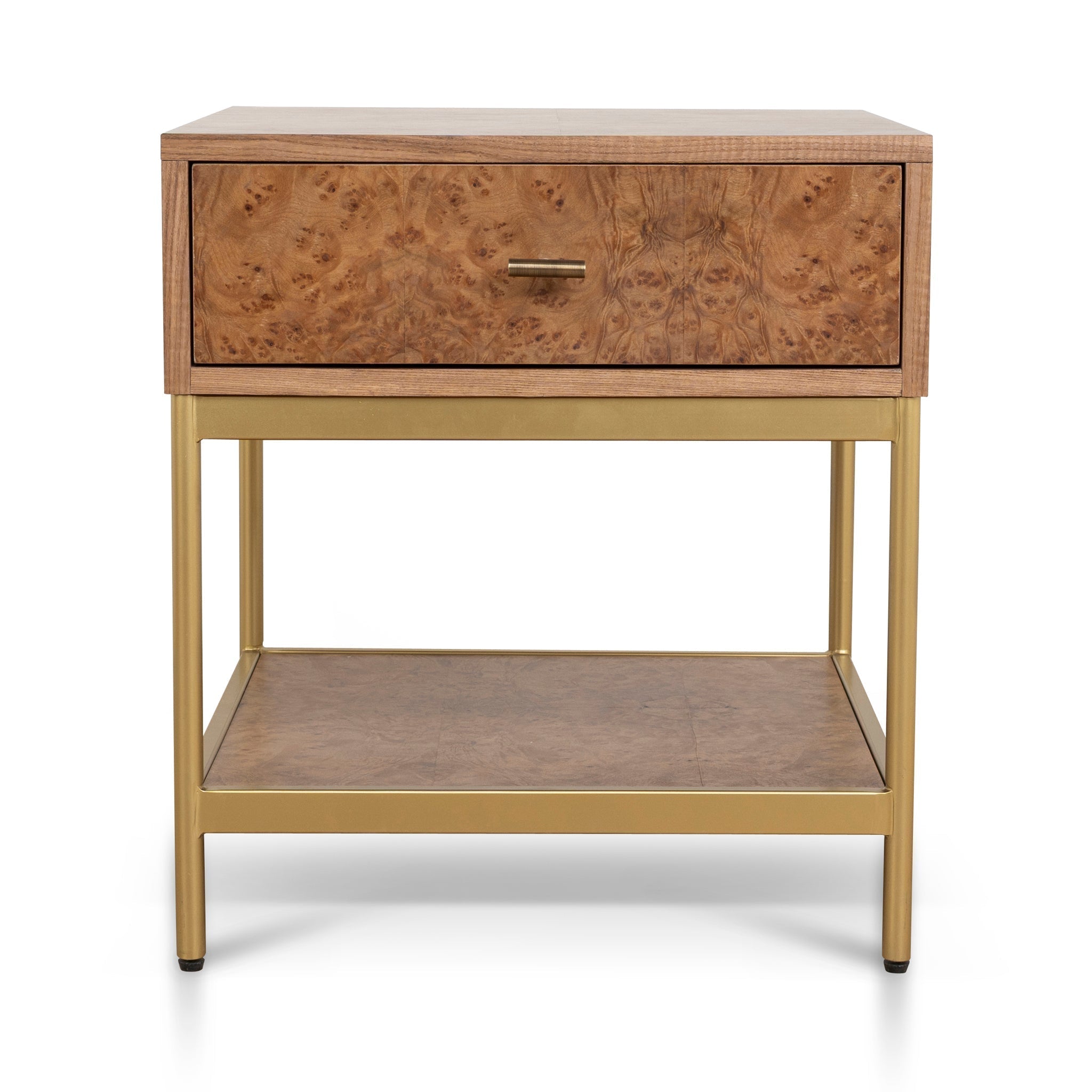 50cm Square Bedside Table - Natural