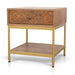 50cm Square Bedside Table - Natural