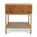 50cm Square Bedside Table - Natural - image 3