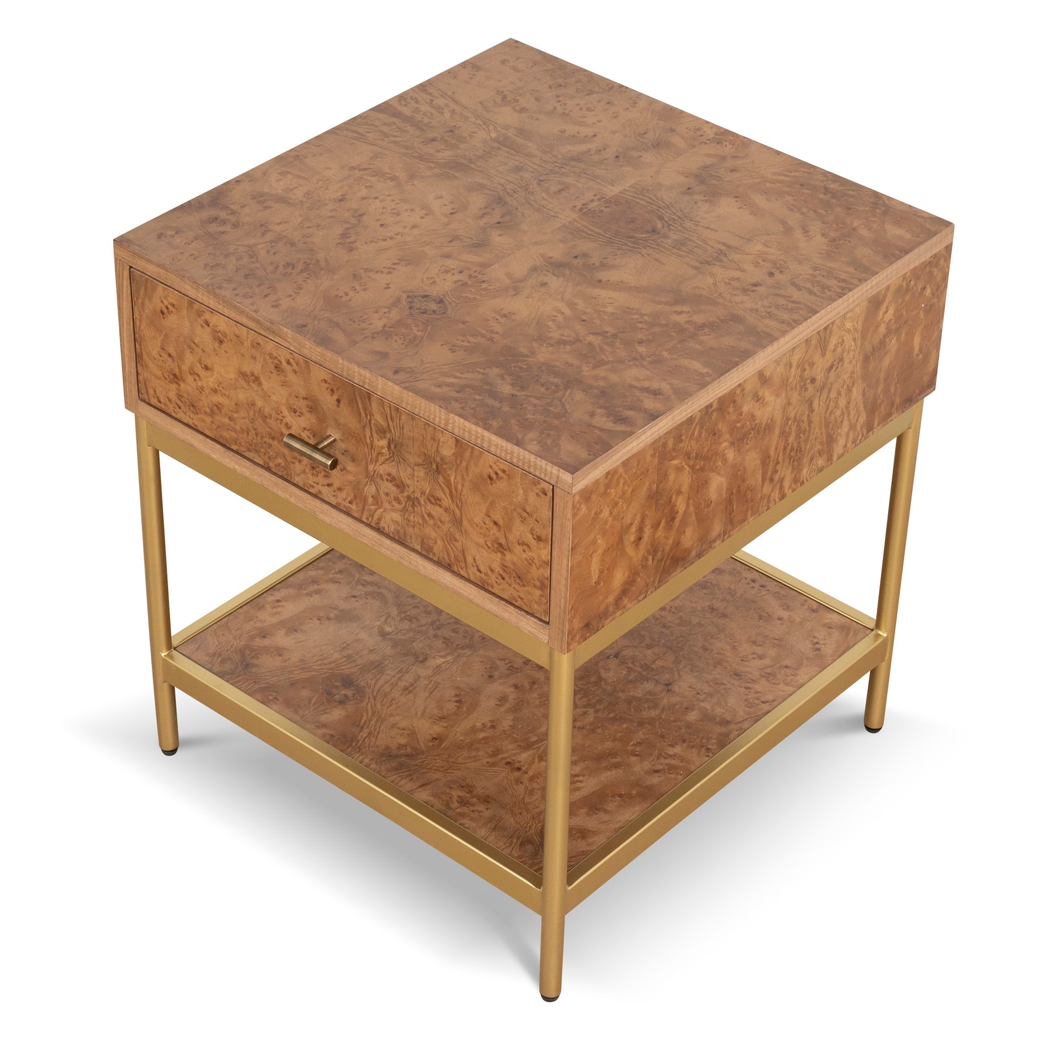50cm Square Bedside Table - Natural - image 4