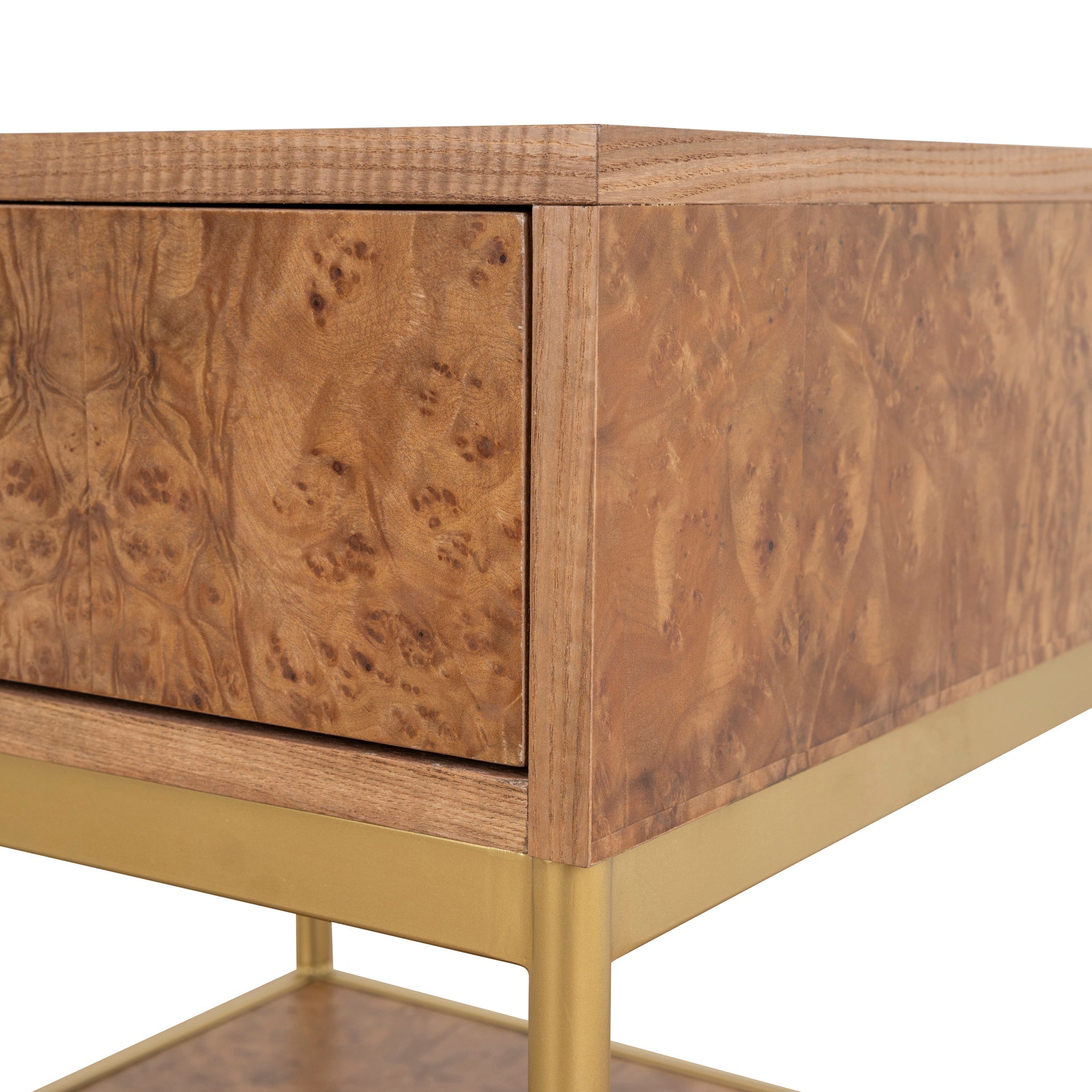 50cm Square Bedside Table - Natural - image 6