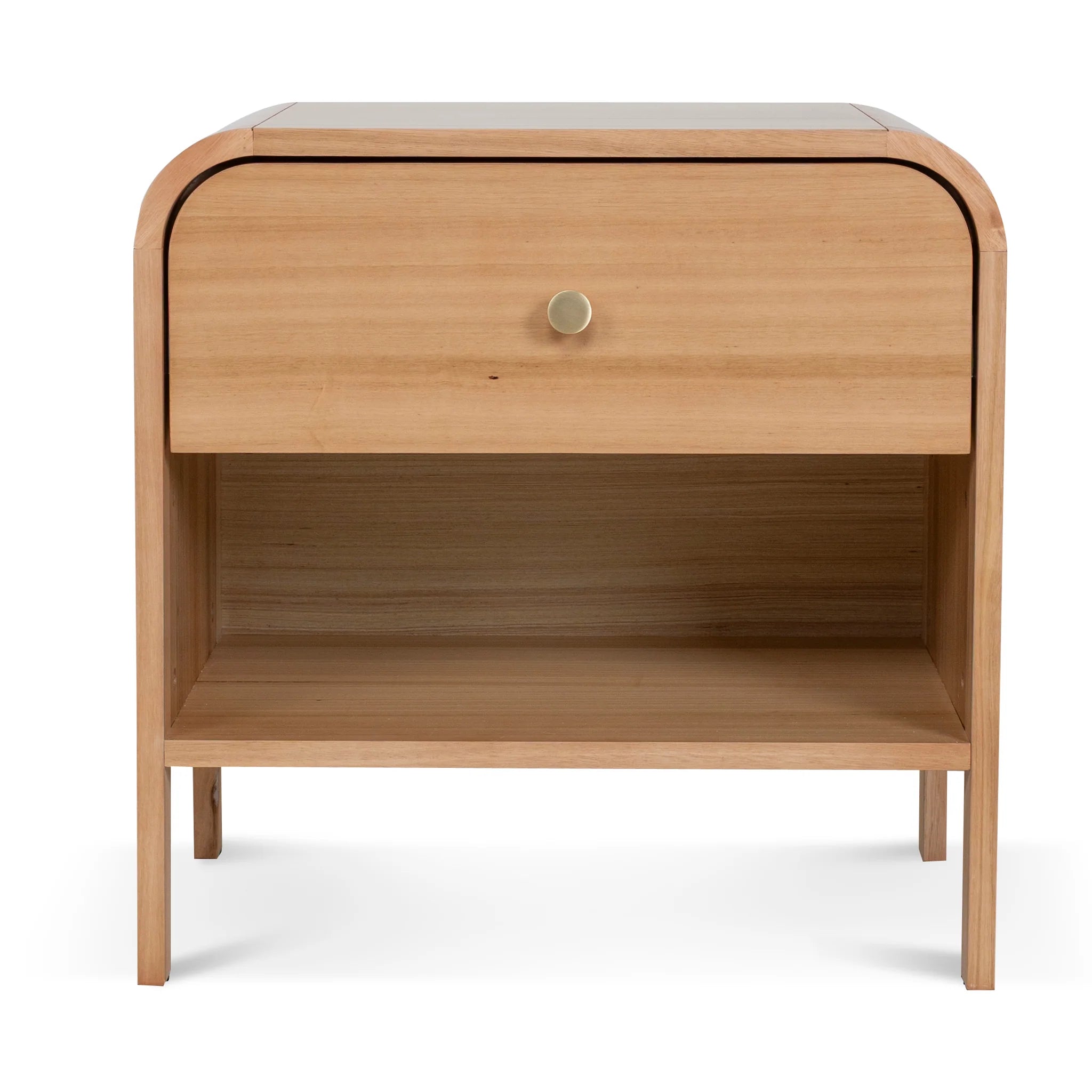 Showcasing Lekemora 58cm Bedside Table - Messmate ST10462-AW Bedside Table by Calibre Furniturs