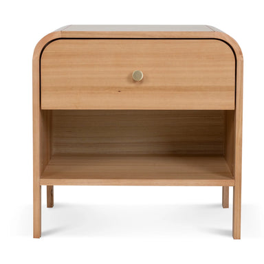 Showcasing Lekemora 58cm Bedside Table - Messmate ST10462-AW Bedside Table by Calibre Furniturs
