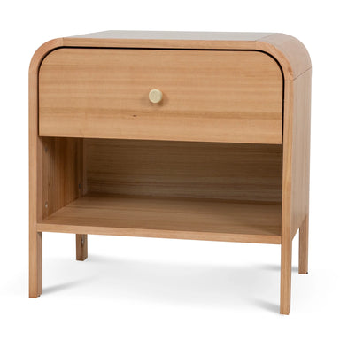 Showcasing Lekemora 58cm Bedside Table - Messmate ST10462-AW Bedside Table by Calibre Furniturs