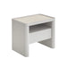 Showcasing Beliluna Glass Top Bedside Table - Warm Grey ST10539-IG Bedside Table by Calibre Furniturs