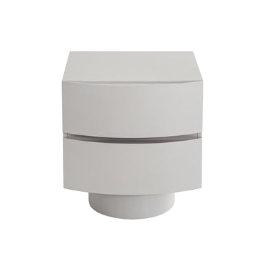 Showcasing Madora Bedside Table - Warm Grey ST10540-IG Bedside Table by Calibre Furniturs