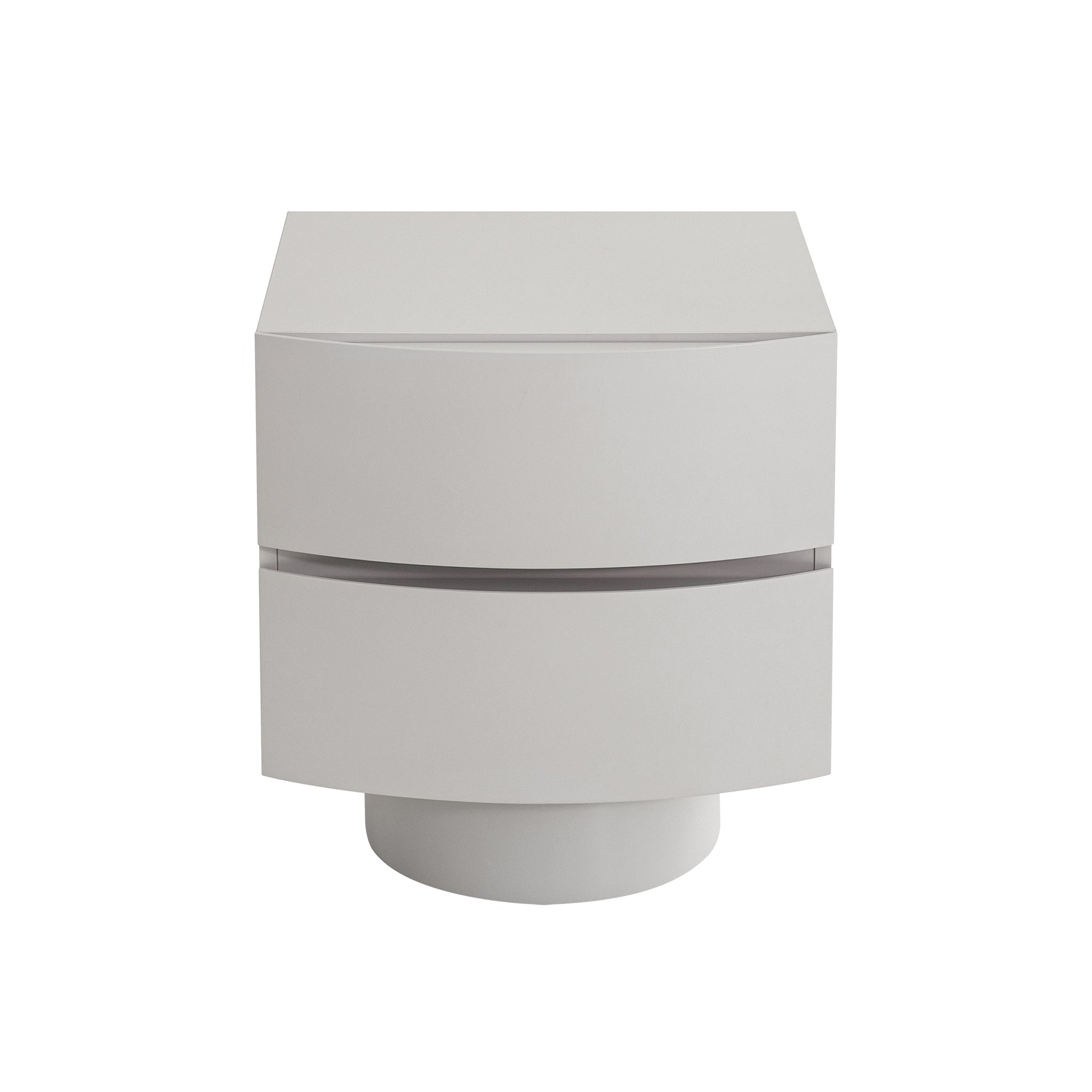 CST10540-IG 48cm Bedside Table - Warm Grey