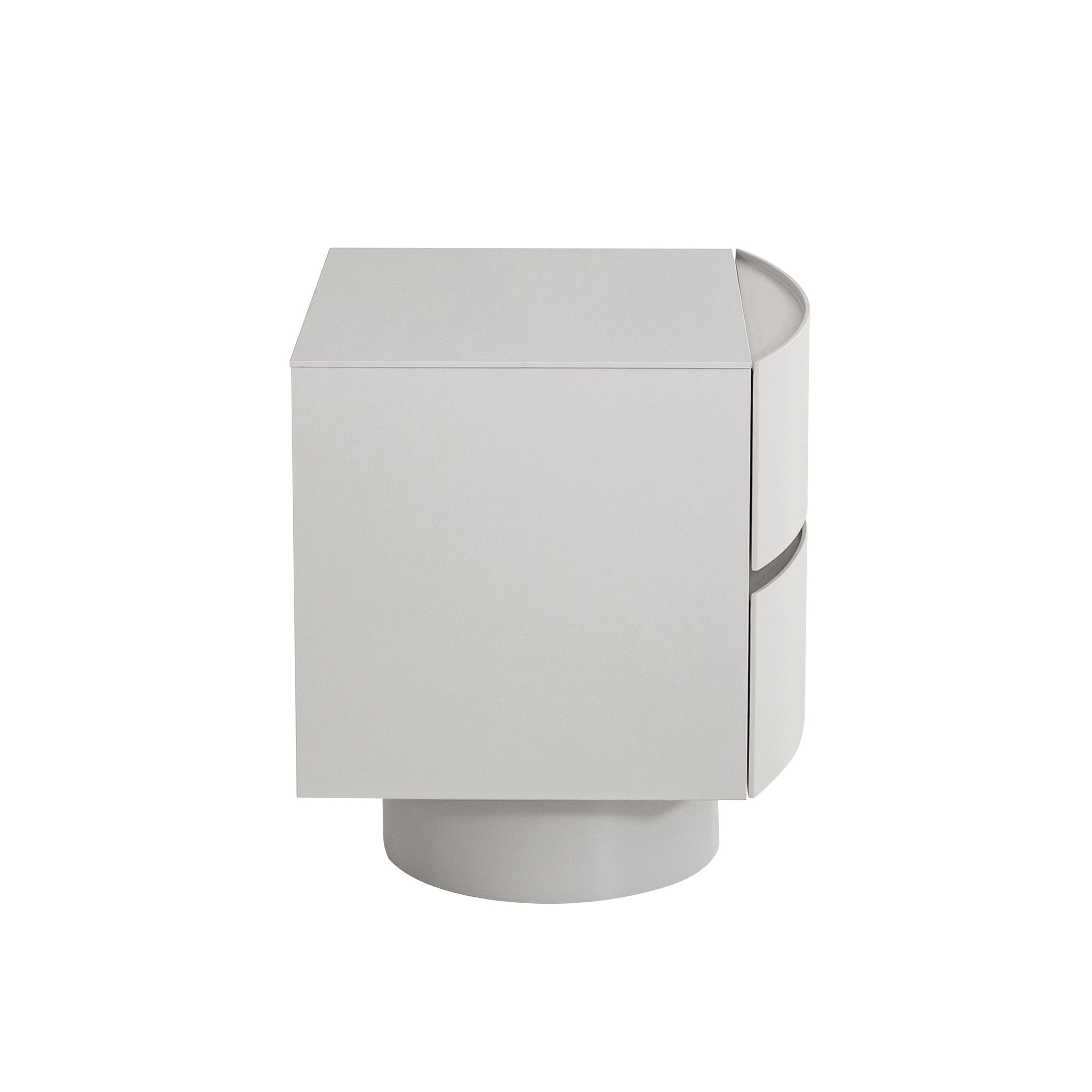 48cm Bedside Table - Warm Grey