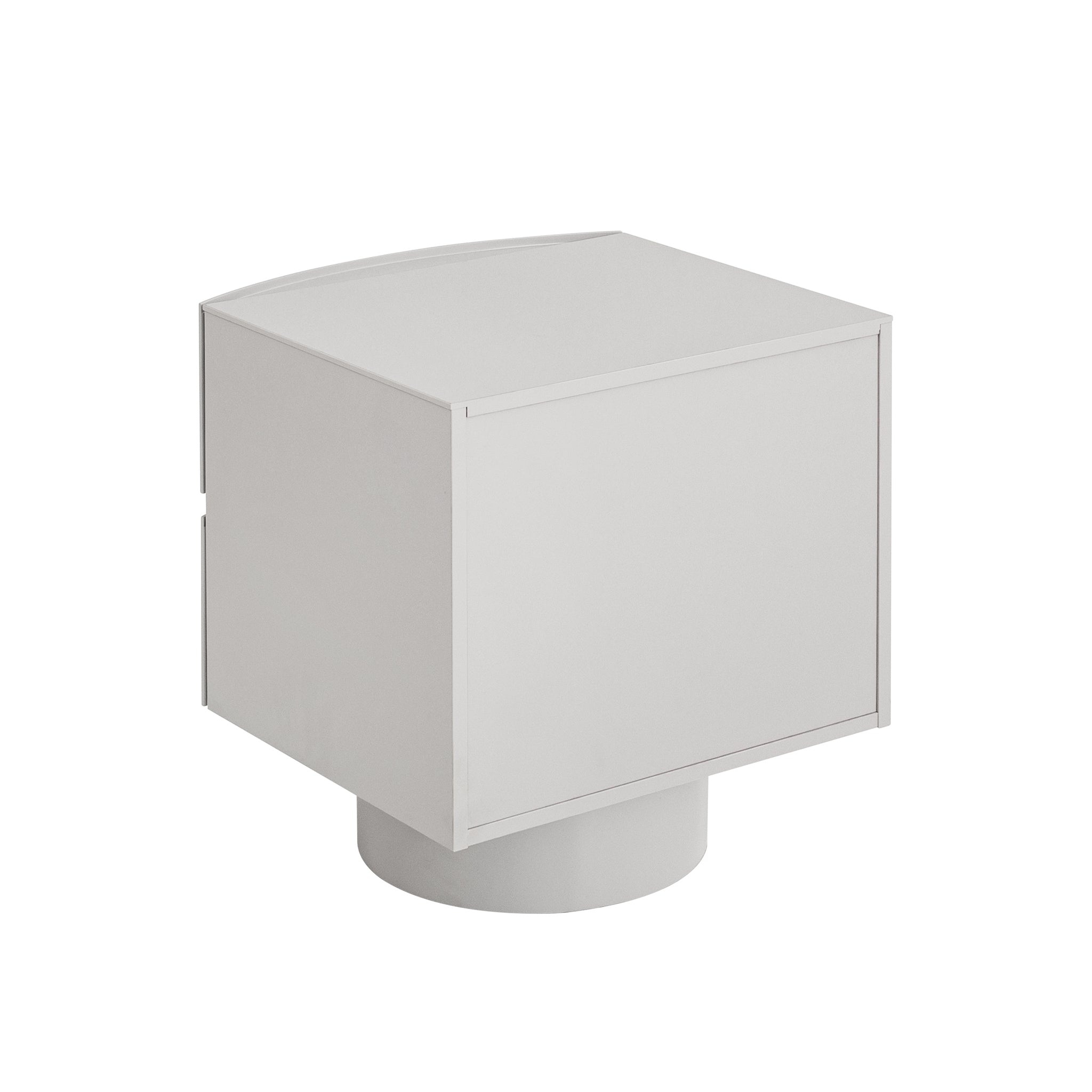 CST10540-IG 48cm Bedside Table - Warm Grey