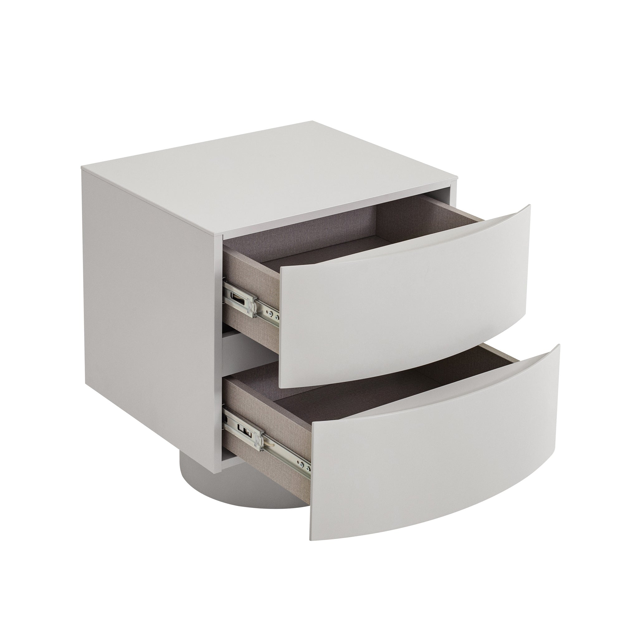 CST10540-IG 48cm Bedside Table - Warm Grey