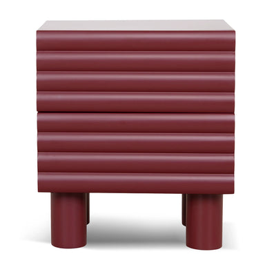 Showcasing Lupema 48cm Bedside Table - Red ST10592-KD Bedside Table by Calibre Furniturs