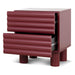 48cm Bedside Table - Red - image 3