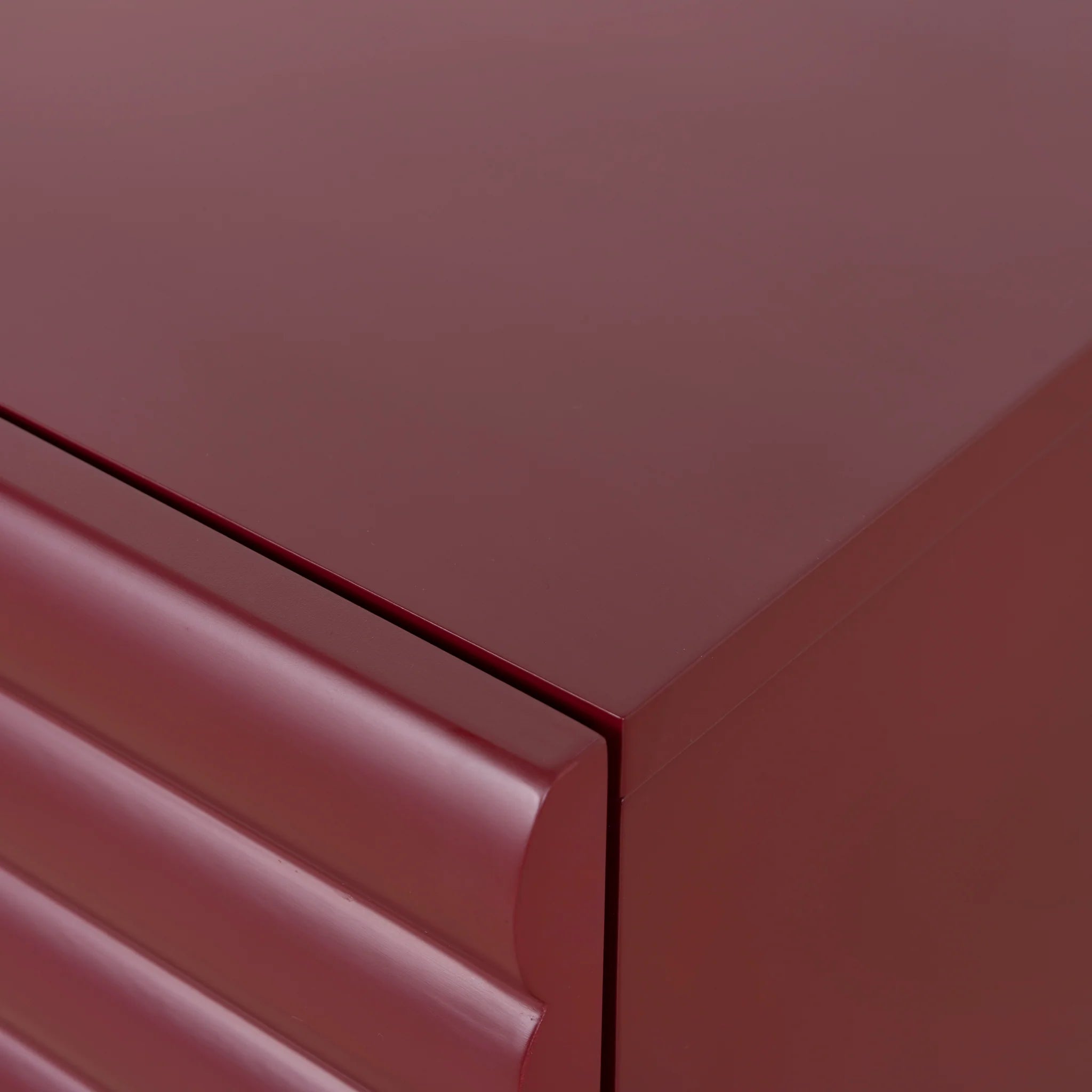 Lupema 48cm Bedside Table - Red