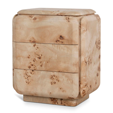 Showcasing Ronacora 51cm Bedside Table - Aspen Burls ST10635-MK Bedside Table by Calibre Furniturs