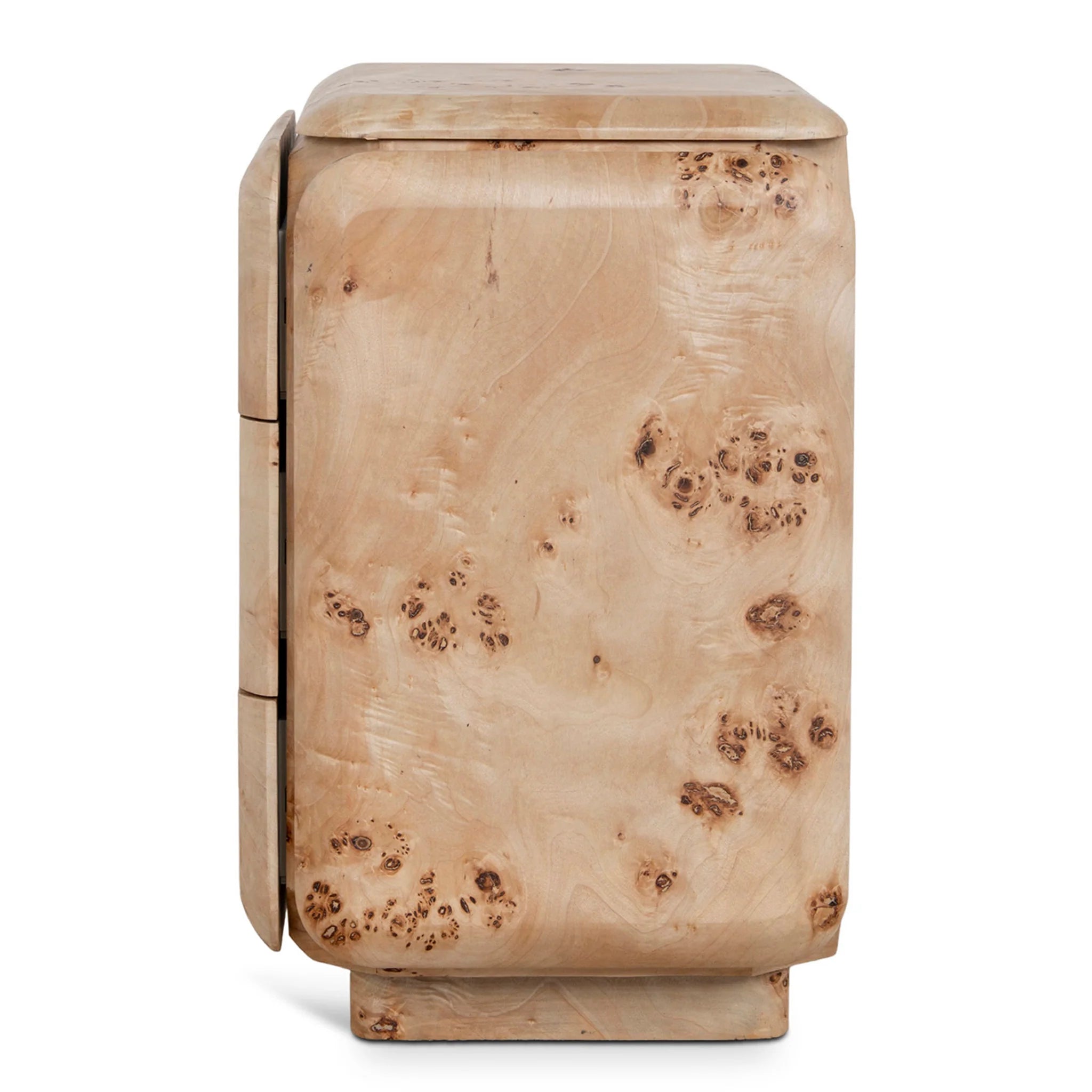 Ronacora 51cm Bedside Table - Aspen Burls