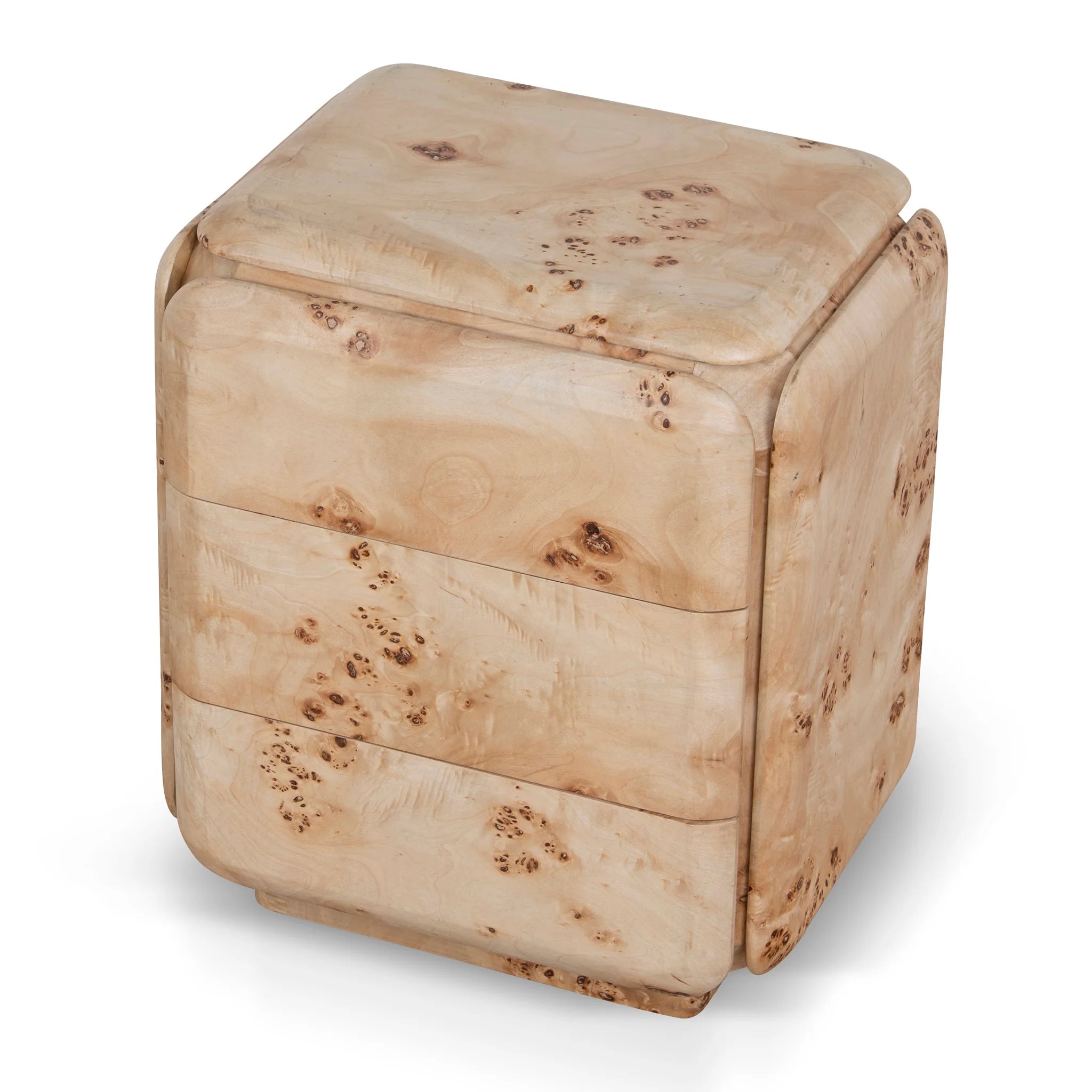 Ronacora 51cm Bedside Table - Aspen Burls