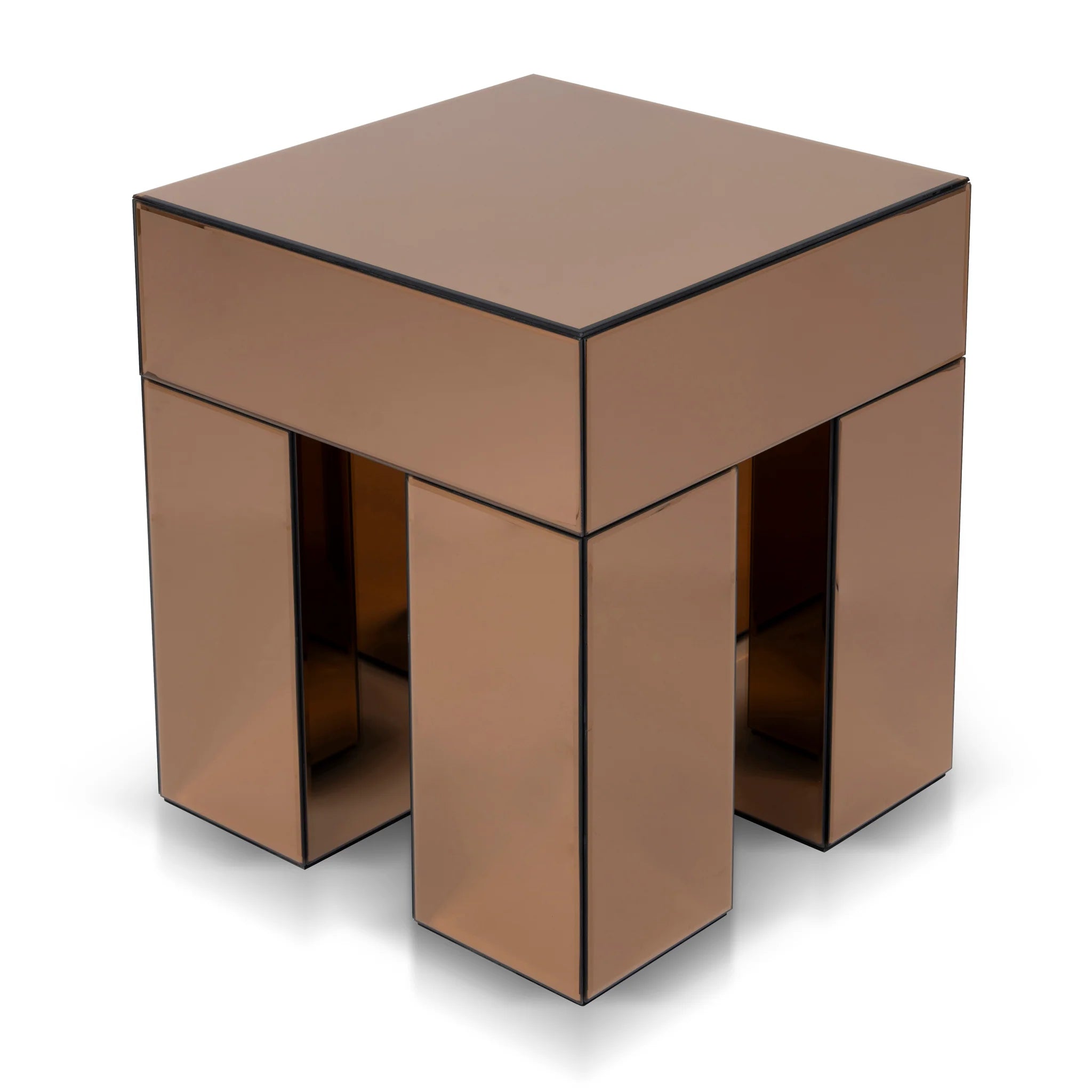 Showcasing Pedeta 45cm Square Bedside Table - Natural ST10661-MK Bedside Table by Calibre Furniturs