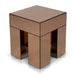 Showcasing Pedeta 45cm Square Bedside Table - Natural ST10661-MK Bedside Table by Calibre Furniturs