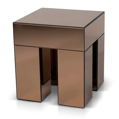 Showcasing Pedeta 45cm Square Bedside Table - Natural ST10661-MK Bedside Table by Calibre Furniturs