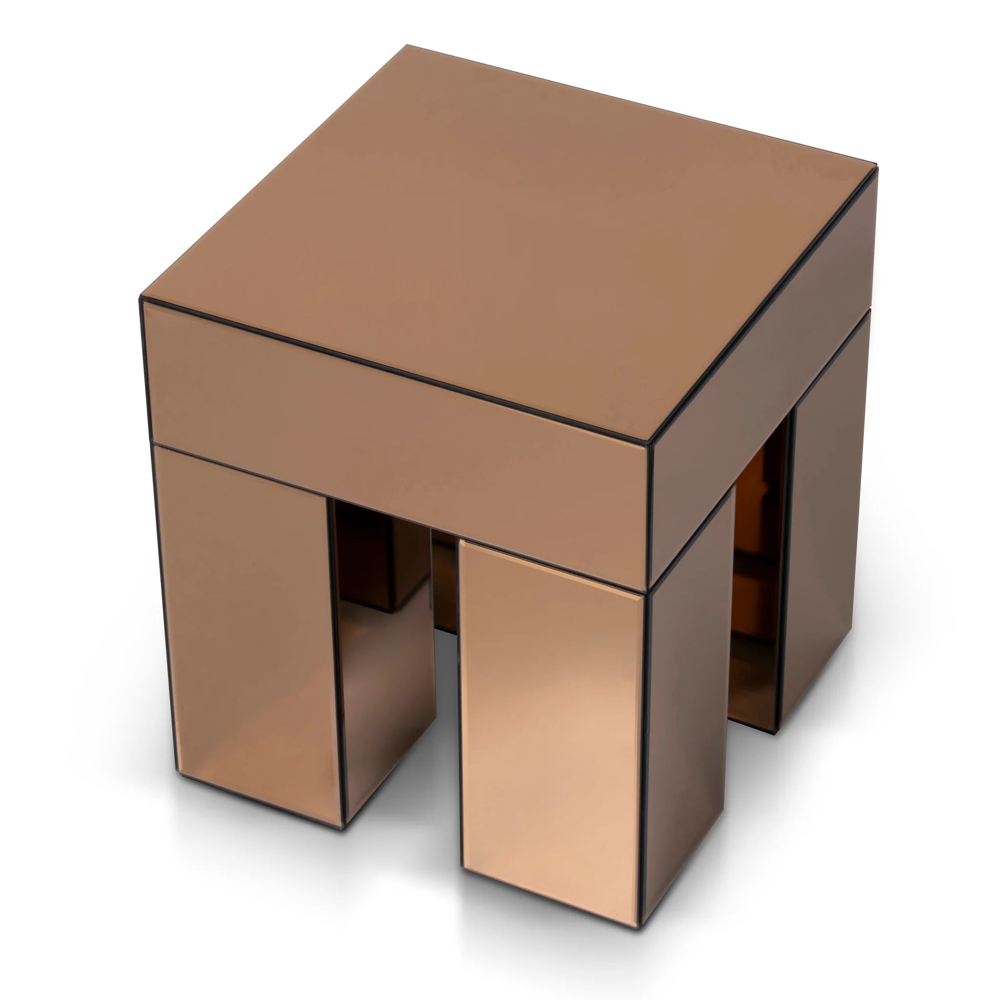 Pedeta 45cm Square Bedside Table - Natural