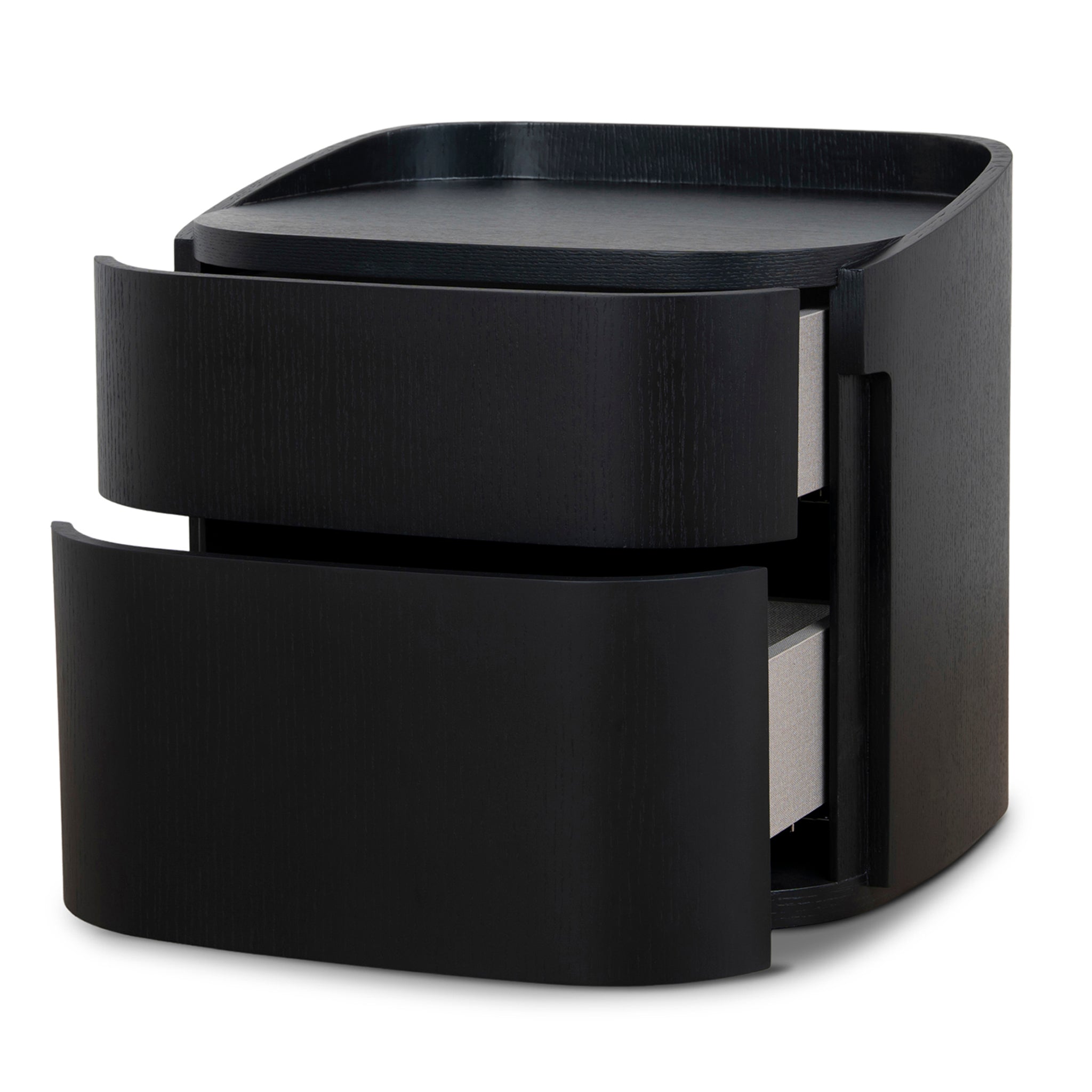 CST10956-IG 55cm Bedside Table - Full Black