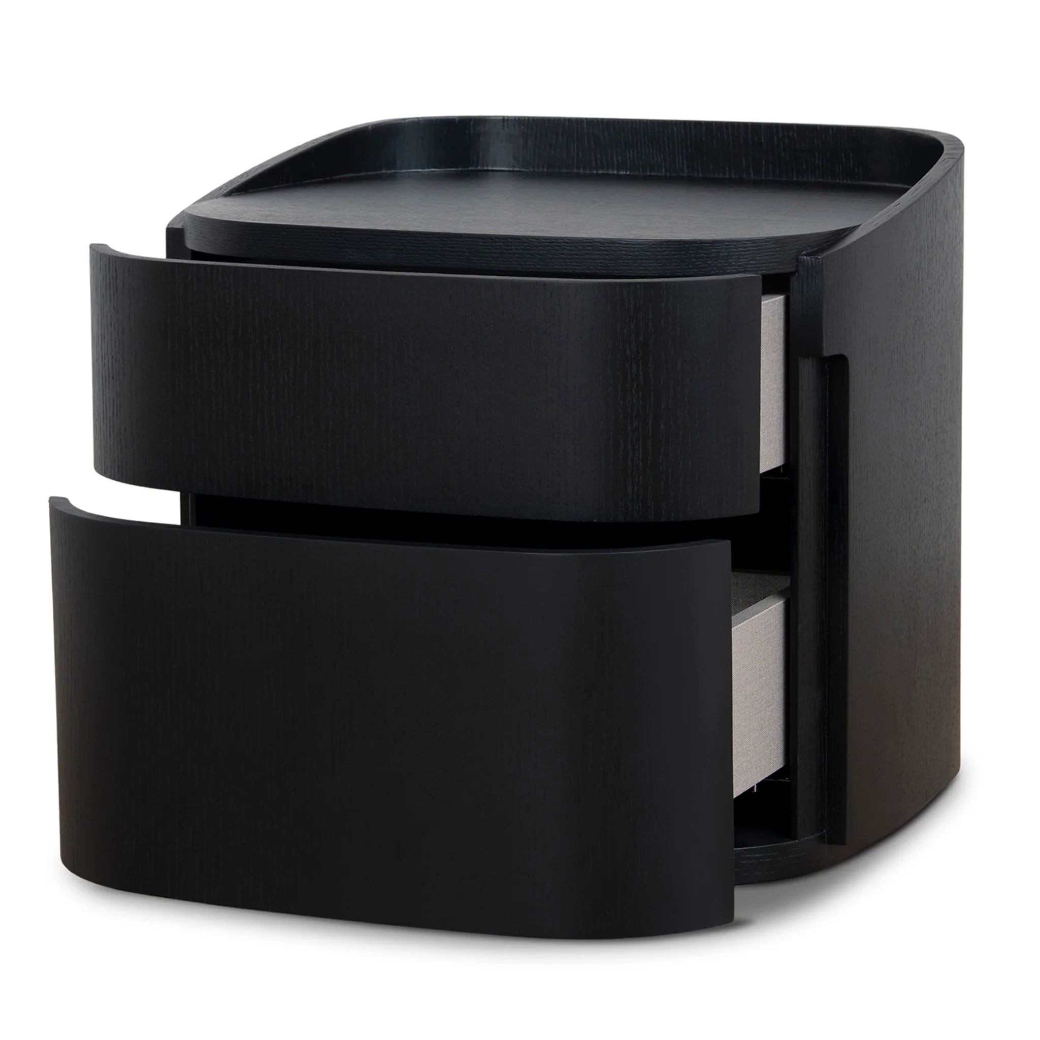 Showcasing Popeluna Bedside Table - Full Black ST10956-IG Bedside Table by Calibre Furniturs