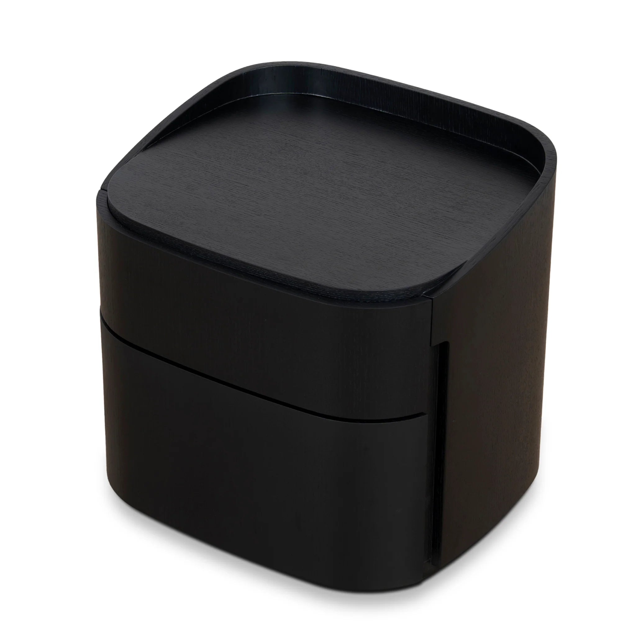 Popeluna Bedside Table - Full Black