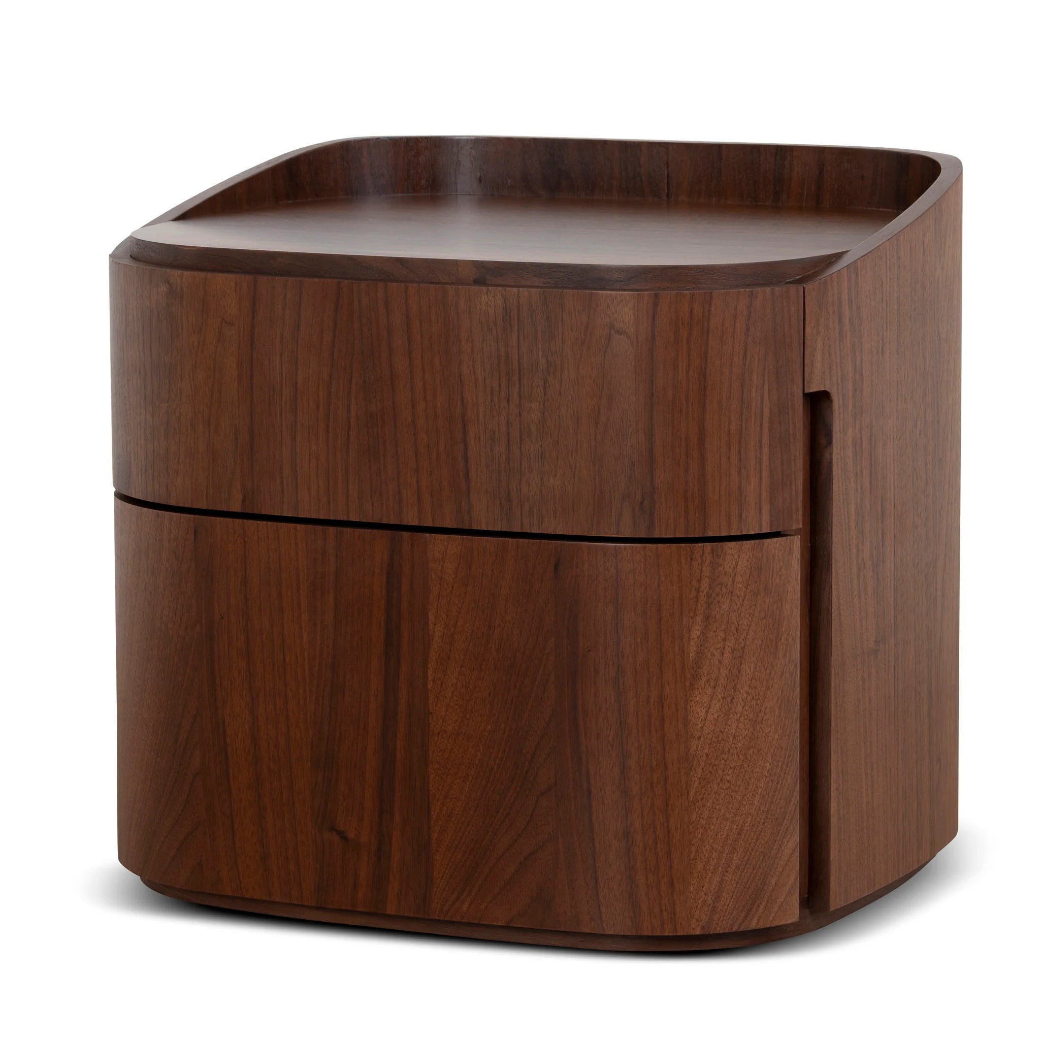 Showcasing Podelo Bedside Table - Walnut ST10957-IG Bedside Table by Calibre Furniturs