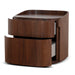 Showcasing Podelo Bedside Table - Walnut ST10957-IG Bedside Table by Calibre Furniturs