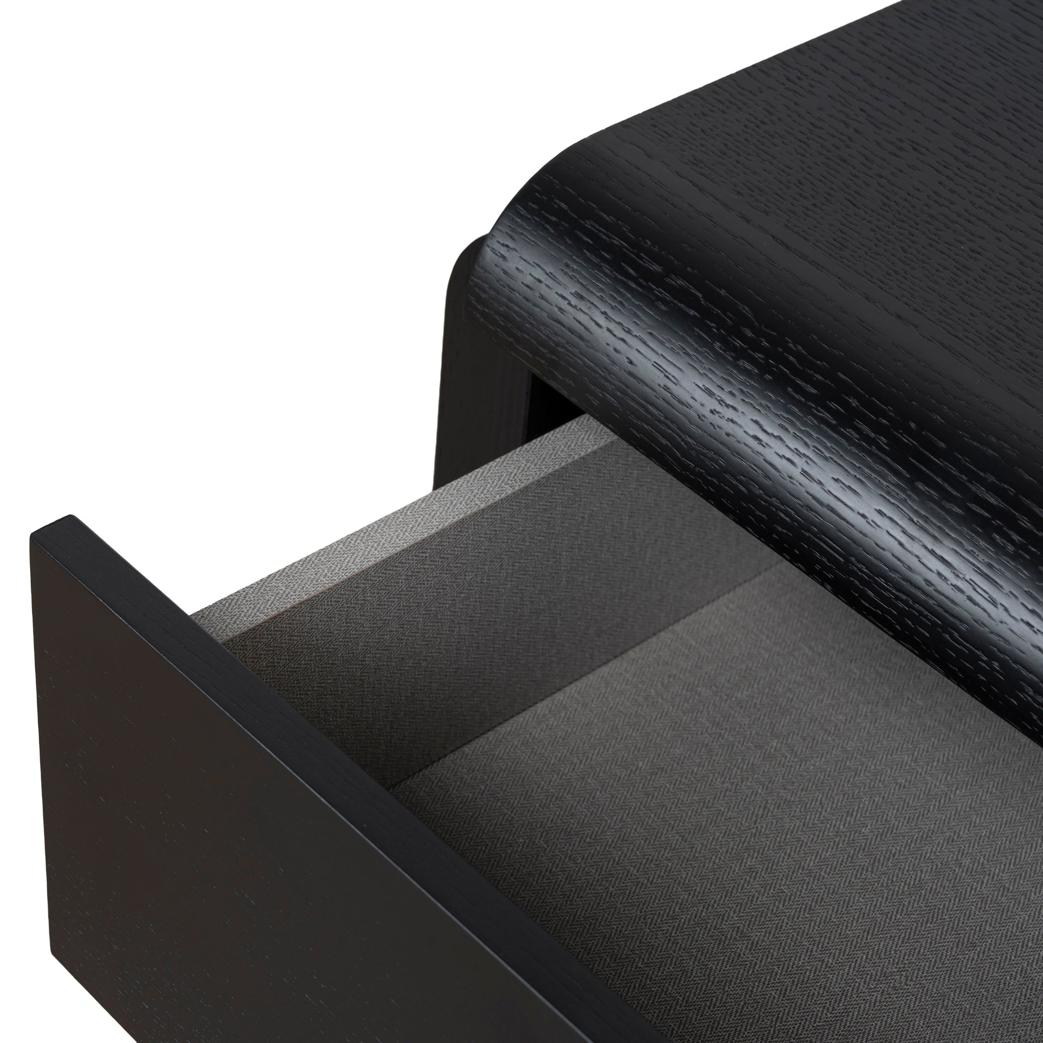 56.8cm Bedside Table - Full Black - image 10