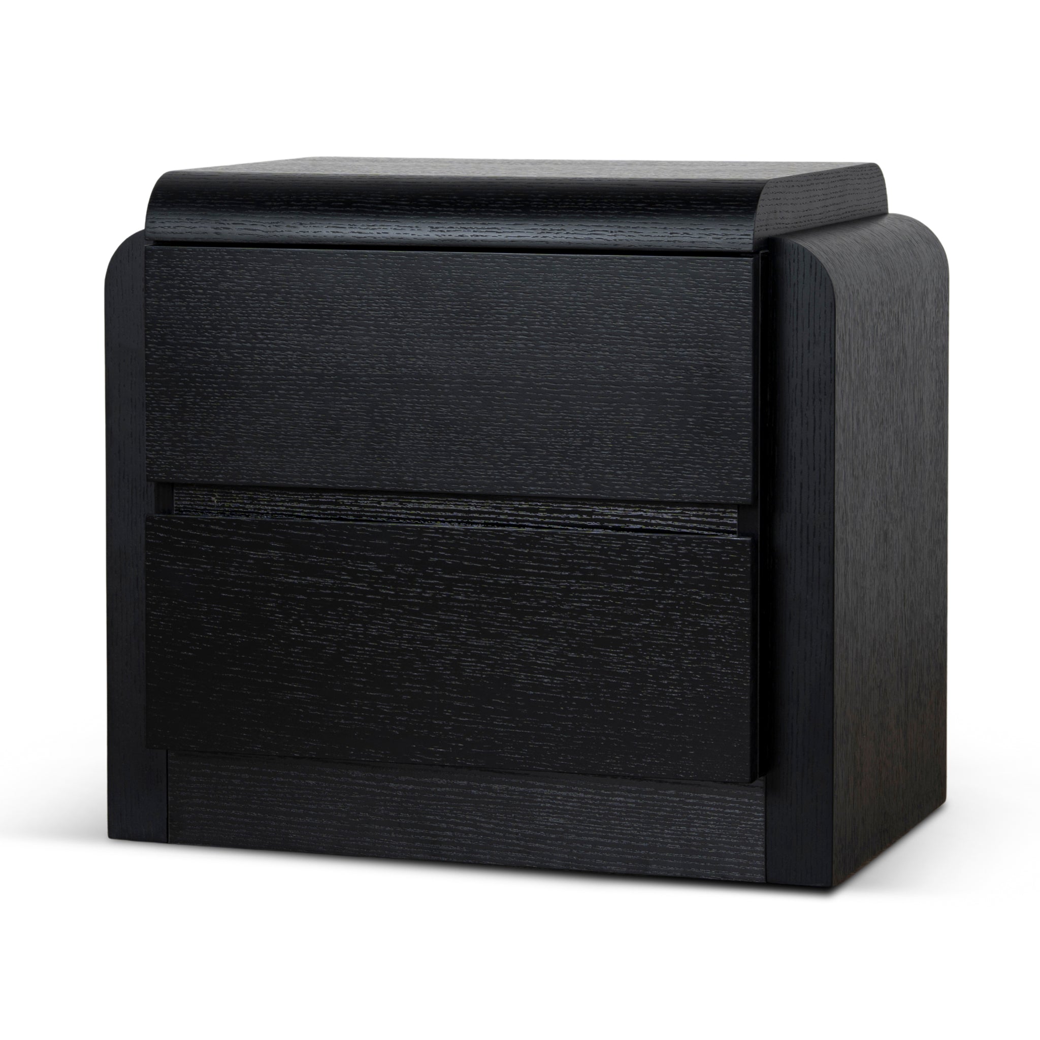ST10959-IG 56.8cm Bedside Table - Full Black