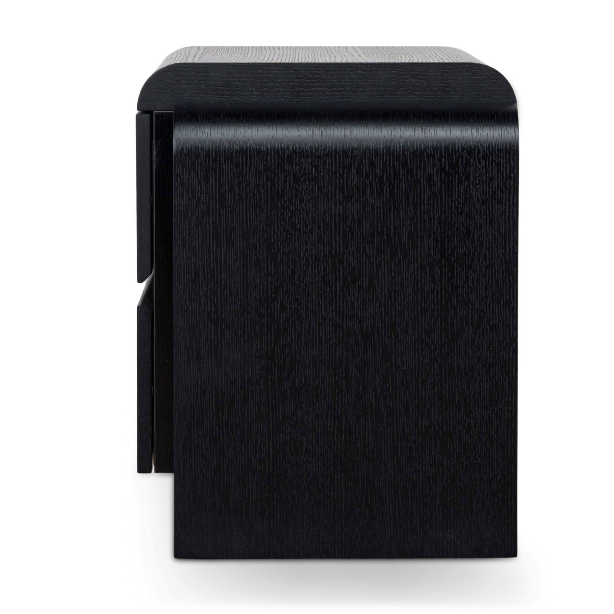 ST10959-IG 56.8cm Bedside Table - Full Black