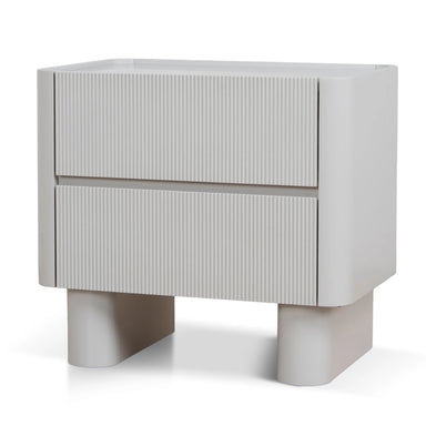 Showcasing Depavana Bedside Table - Warm Grey ST10960-IG Bedside Table by Calibre Furniturs