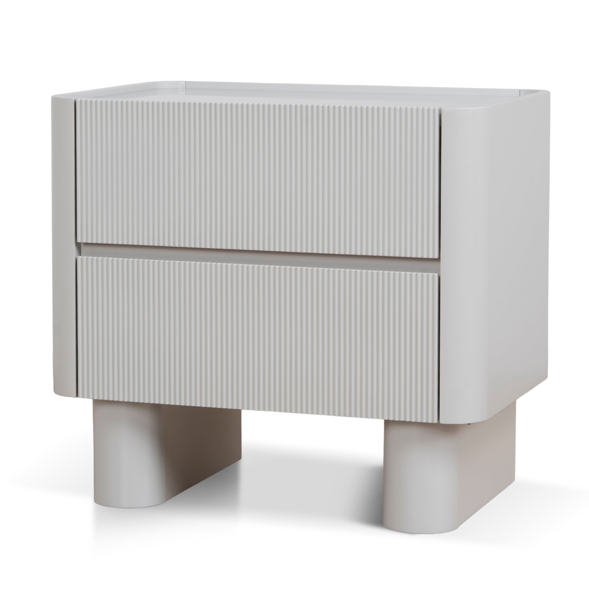 60cm Bedside Table - Warm Grey