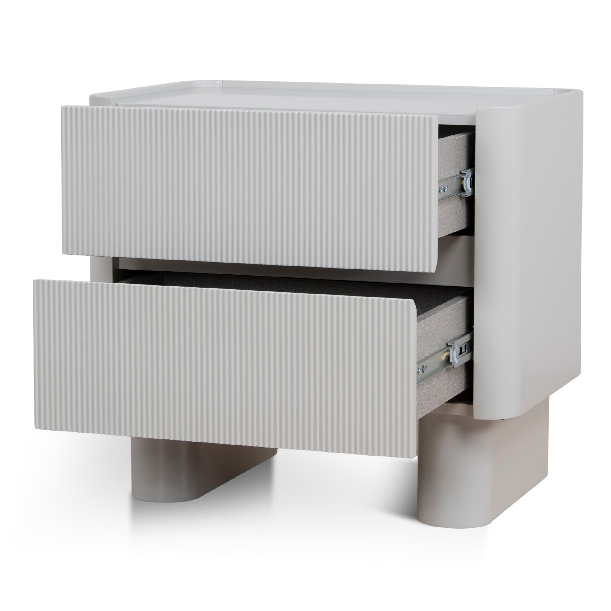CST10960-IG 60cm Bedside Table - Warm Grey