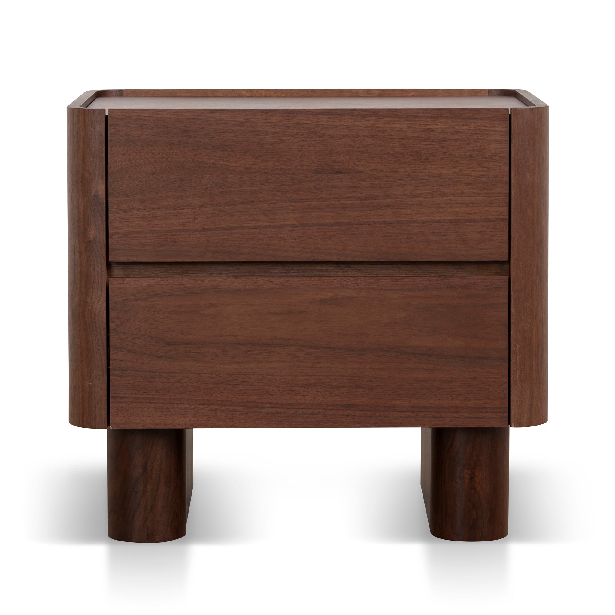 60cm Bedside Table - Walnut - Rilano
