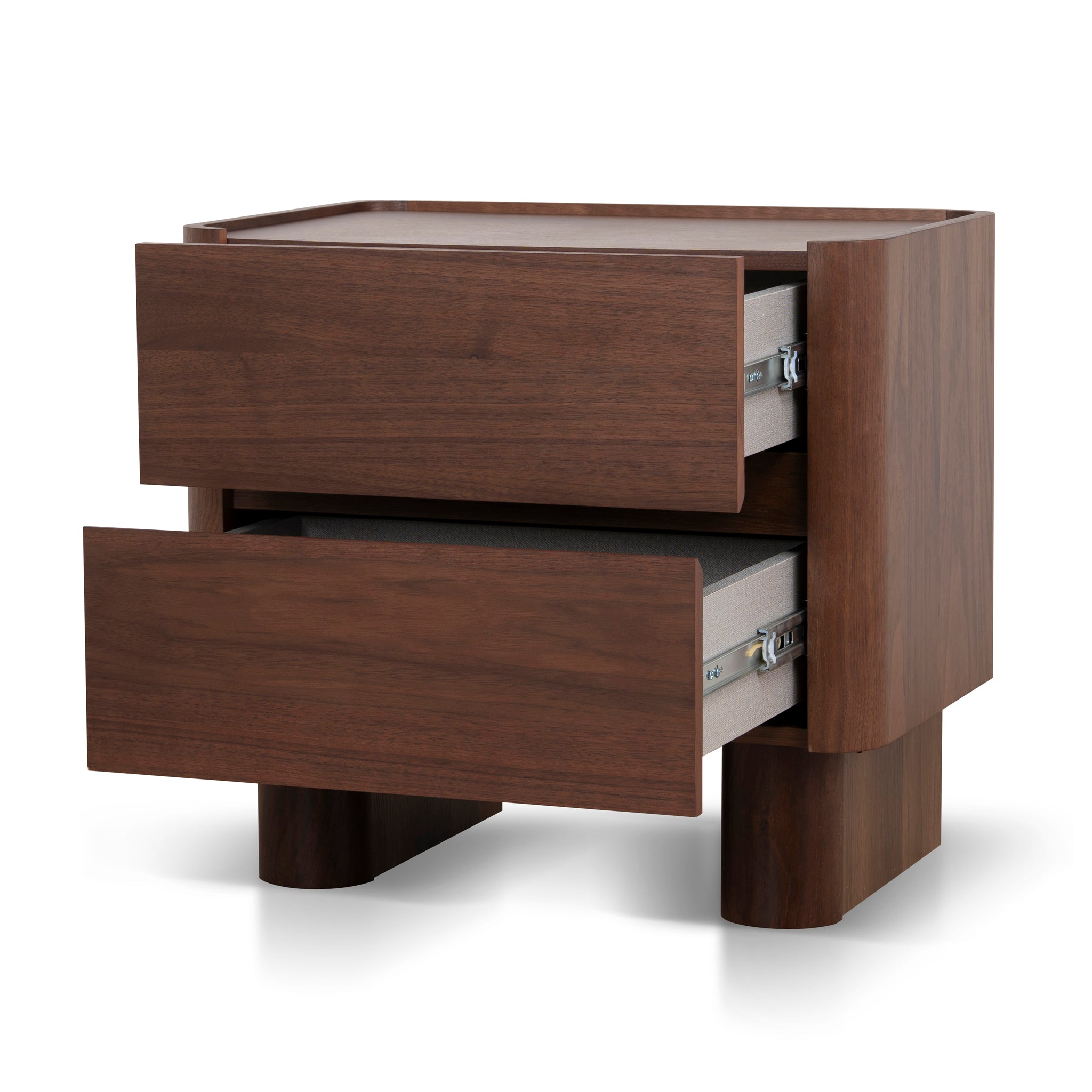 CST10961-IG 60cm Bedside Table - Walnut