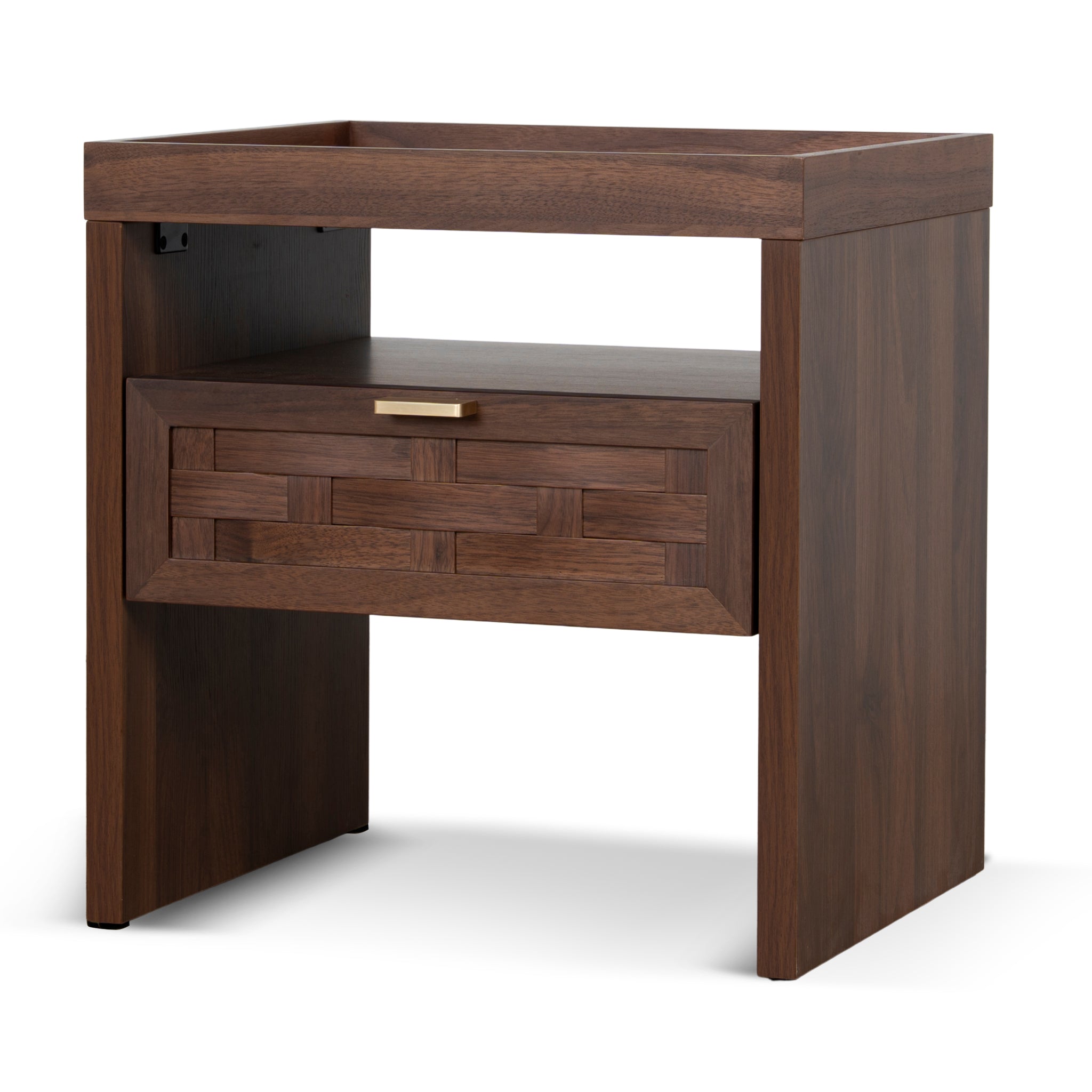 48cm Bedside Table - Walnut - Kavelo
