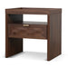 Showcasing Pekema Bedside Table - Walnut ST10972-IG Bedside Table by Calibre Furniturs