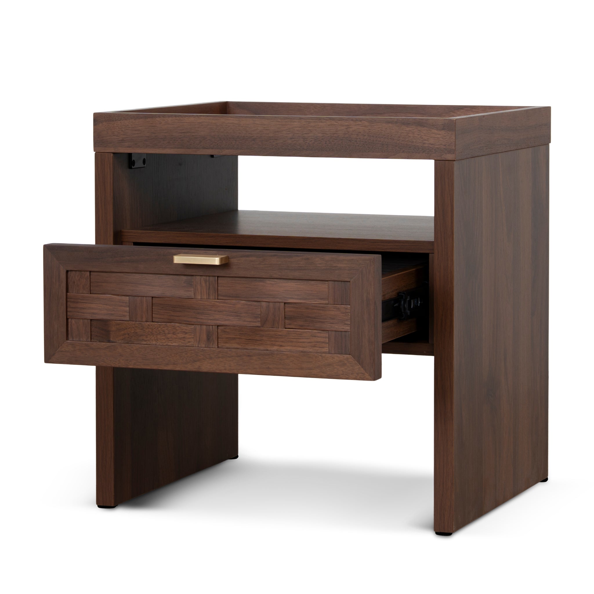 48cm Bedside Table - Walnut - Kavelo